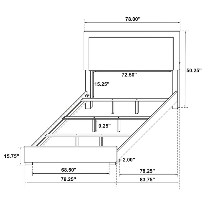 Marceline Beds White & Black Eastren King, Full, Twin, & Queen - Imperial Furniture (Las Vegas, NV) - Multi Location
