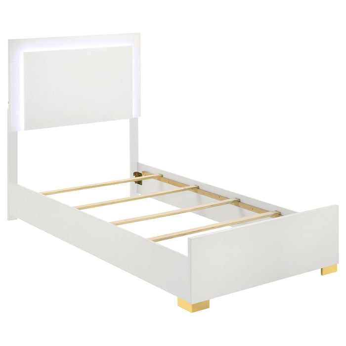 Marceline Bedroom Sets White & Black 4 & 5 Piece - Imperial Furniture (Las Vegas, NV) - Multi Location