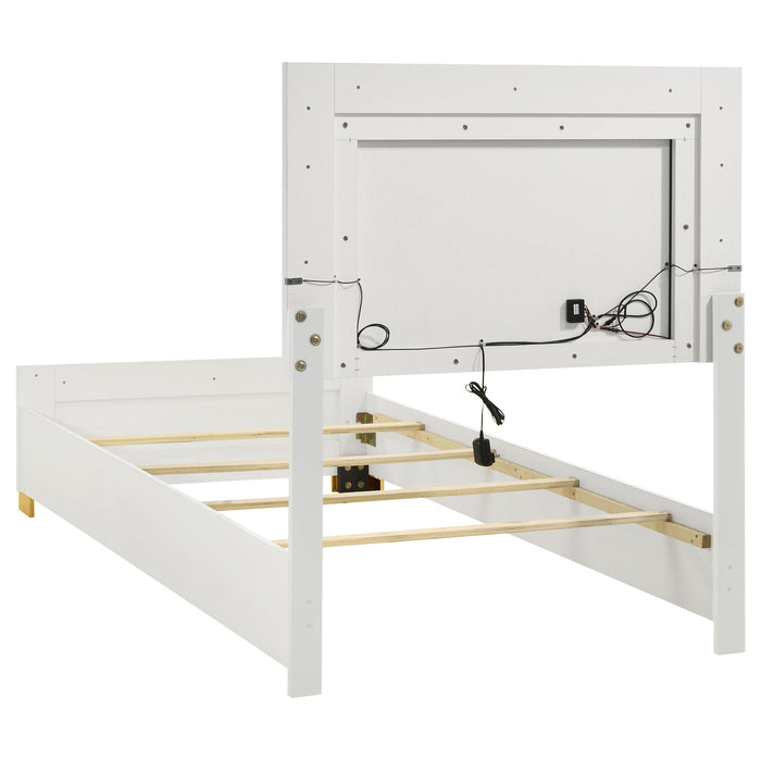 Marceline Beds White & Black Eastren King, Full, Twin, & Queen - Imperial Furniture (Las Vegas, NV) - Multi Location