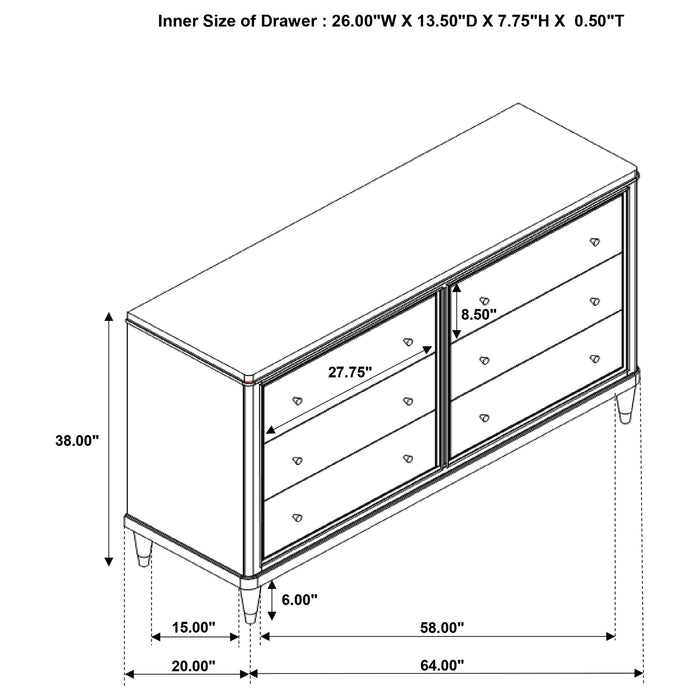 Emberlyn 4 Pc Bedroom Set - Imperial Furniture (Las Vegas, NV) - Multi Location