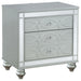 Gunnison 2-drawer Nightstand Silver Metallic - Imperial Furniture (Las Vegas, NV) - Multi Location