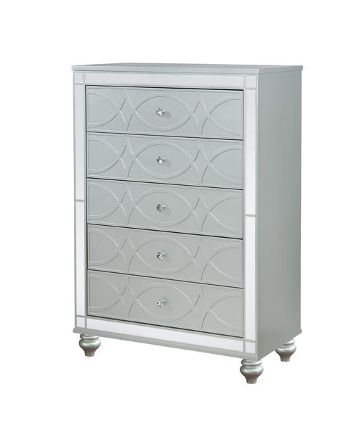 Gunnison 5-drawer Chest Silver Metallic - Imperial Furniture (Las Vegas, NV) - Multi Location