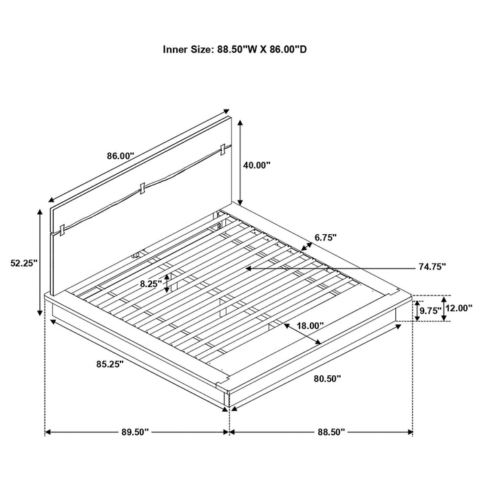 Winslow Queen & E.King Bed - Imperial Furniture (Las Vegas, NV) - Multi Location
