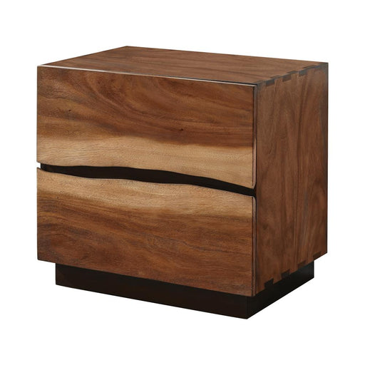 Winslow 2-drawer Nightstand Smokey Walnut and Coffee Bean - Imperial Furniture (Las Vegas, NV) - Multi Location