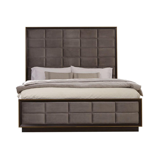 Durango California King, Eastren King, & Queen Upholstered Bed Smoked Peppercorn and Grey - Imperial Furniture (Las Vegas, NV) - Multi Location
