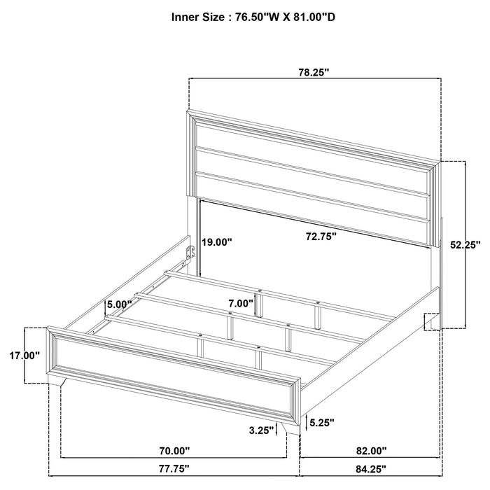 Wright California King Bed - Imperial Furniture (Las Vegas, NV) - Multi Location