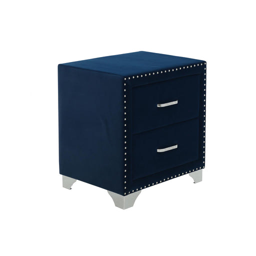 Melody 2-drawer Upholstered Nightstand Pacific Blue - Imperial Furniture (Las Vegas, NV) - Multi Location