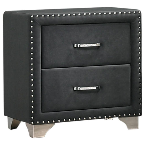 Melody 2-drawer Upholstered Nightstand Grey - Imperial Furniture (Las Vegas, NV) - Multi Location