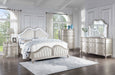 Evangeline Upholstered Platform Bedroom Set Ivory and Silver Oak - Imperial Furniture (Las Vegas, NV) - Multi Location