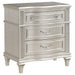 Evangeline 3-drawer Nightstand Silver Oak - Imperial Furniture (Las Vegas, NV) - Multi Location