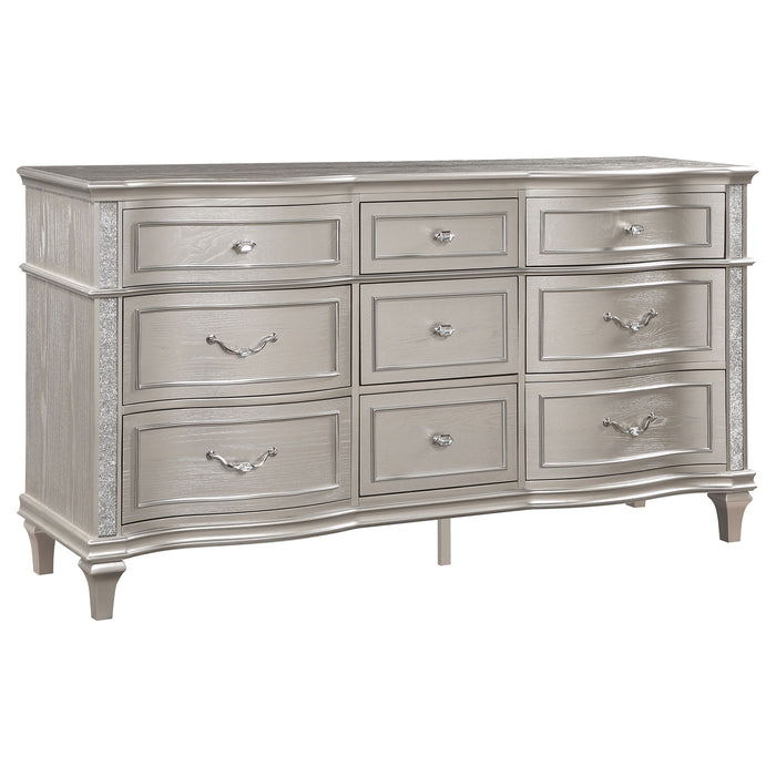 Evangeline 9-drawer Dresser Silver Oak - Imperial Furniture (Las Vegas, NV) - Multi Location