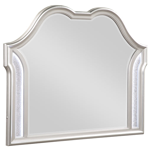 Evangeline Camel Top Dresser Mirror Silver Oak - Imperial Furniture (Las Vegas, NV) - Multi Location