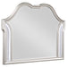 Evangeline Camel Top Dresser Mirror Silver Oak - Imperial Furniture (Las Vegas, NV) - Multi Location