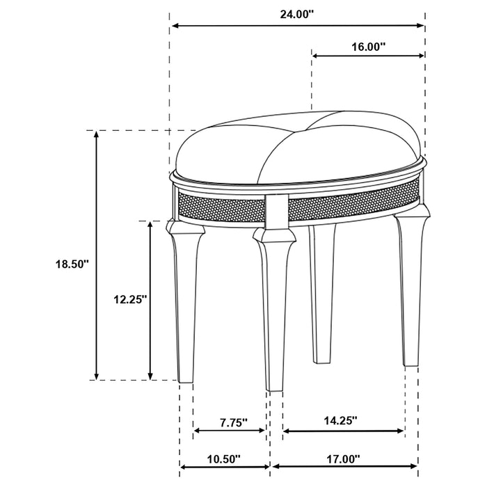 Evangeline Vanity Set - Imperial Furniture (Las Vegas, NV) - Multi Location