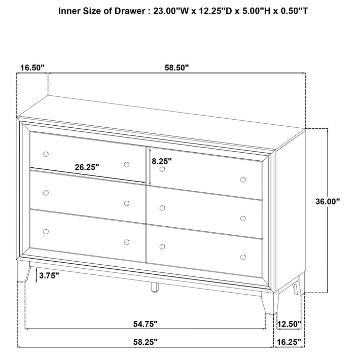 Welsley 4 Pc Bedroom Set - Imperial Furniture (Las Vegas, NV) - Multi Location