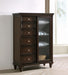 Andover 6-drawer Tempered Glass Door Chest Dark Oak - Imperial Furniture (Las Vegas, NV) - Multi Location