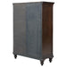 Andover 6-drawer Tempered Glass Door Chest Dark Oak - Imperial Furniture (Las Vegas, NV) - Multi Location