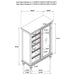 Andover 6-drawer Tempered Glass Door Chest Dark Oak - Imperial Furniture (Las Vegas, NV) - Multi Location