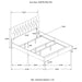 Kendall Panel Bed E.King, & Queen Black & White - Imperial Furniture (Las Vegas, NV) - Multi Location
