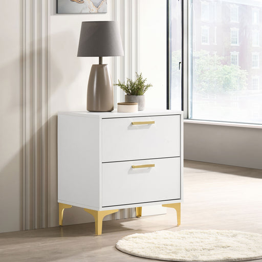 Kendall 2-drawer Nightstand White - Imperial Furniture (Las Vegas, NV) - Multi Location