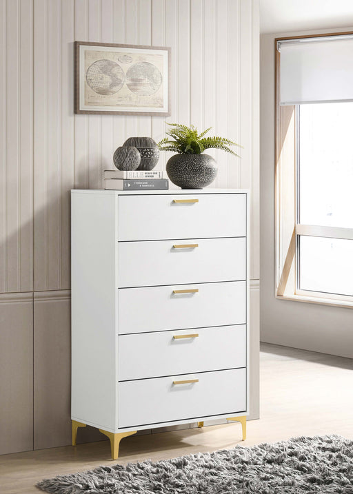 Kendall 5-drawer Chest White - Imperial Furniture (Las Vegas, NV) - Multi Location