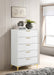 Kendall 5-drawer Chest White - Imperial Furniture (Las Vegas, NV) - Multi Location