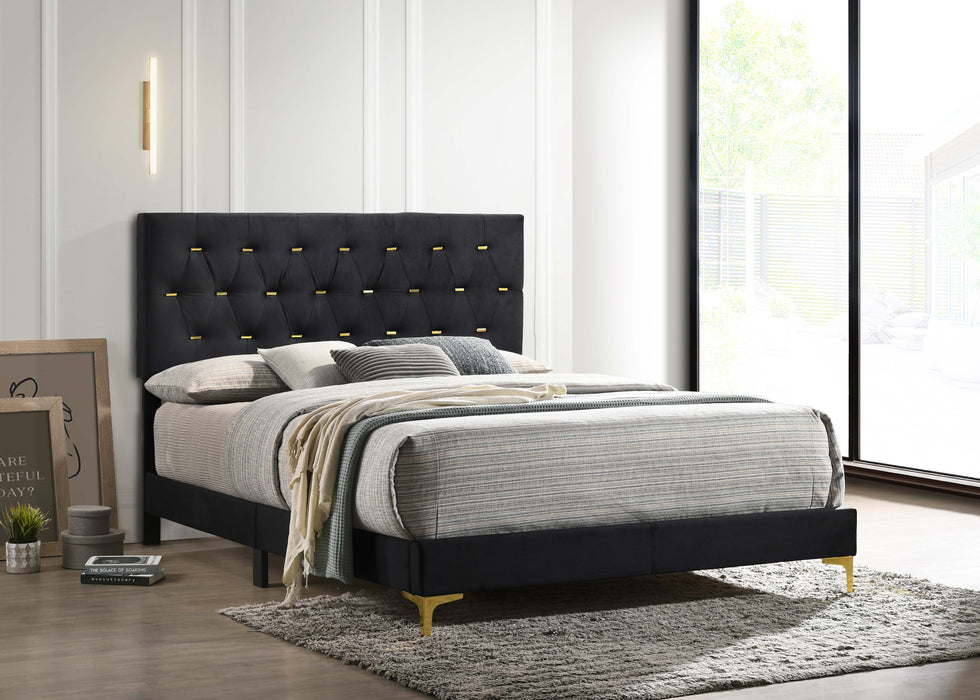 Kendall Panel Bed Black - Imperial Furniture (Las Vegas, NV) - Multi Location