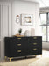 Kendall 6-drawer Dresser Black and Gold - Imperial Furniture (Las Vegas, NV) - Multi Location