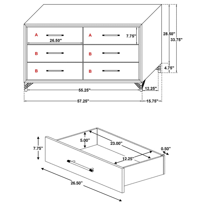 Lucia 4 Pc Bedroom Set - Imperial Furniture (Las Vegas, NV) - Multi Location