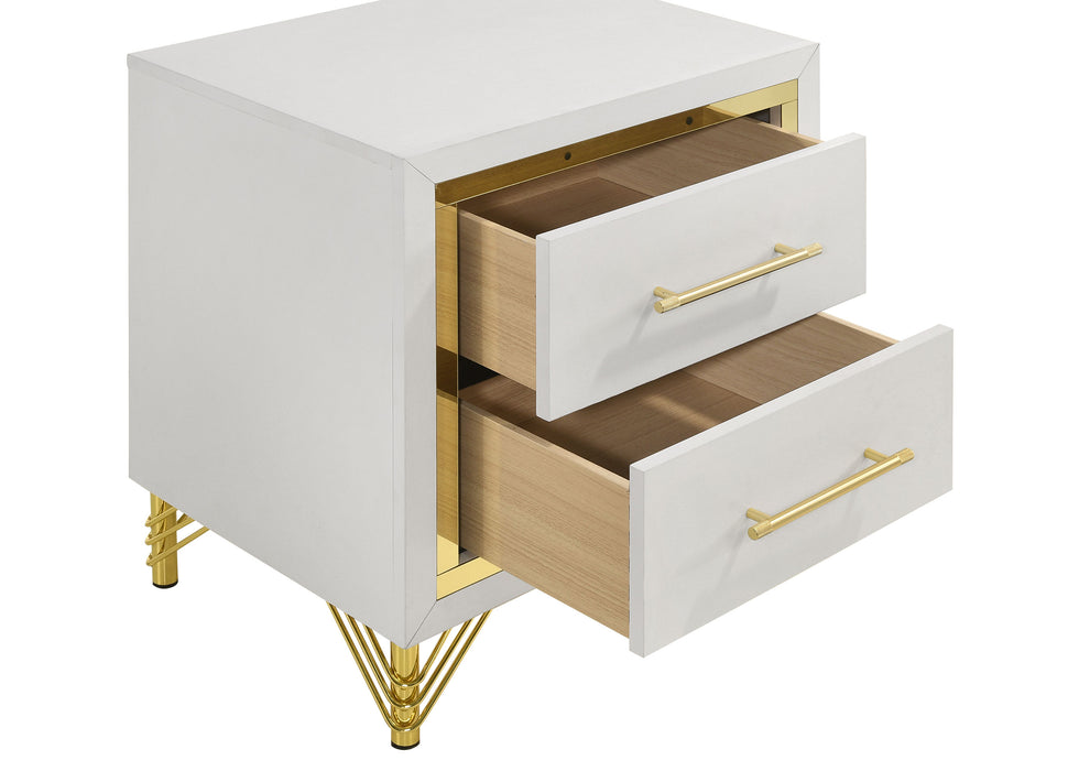 Lucia 4 & 5 Piece Bedroom Set King & Queen Beige & Grey - Imperial Furniture (Las Vegas, NV) - Multi Location
