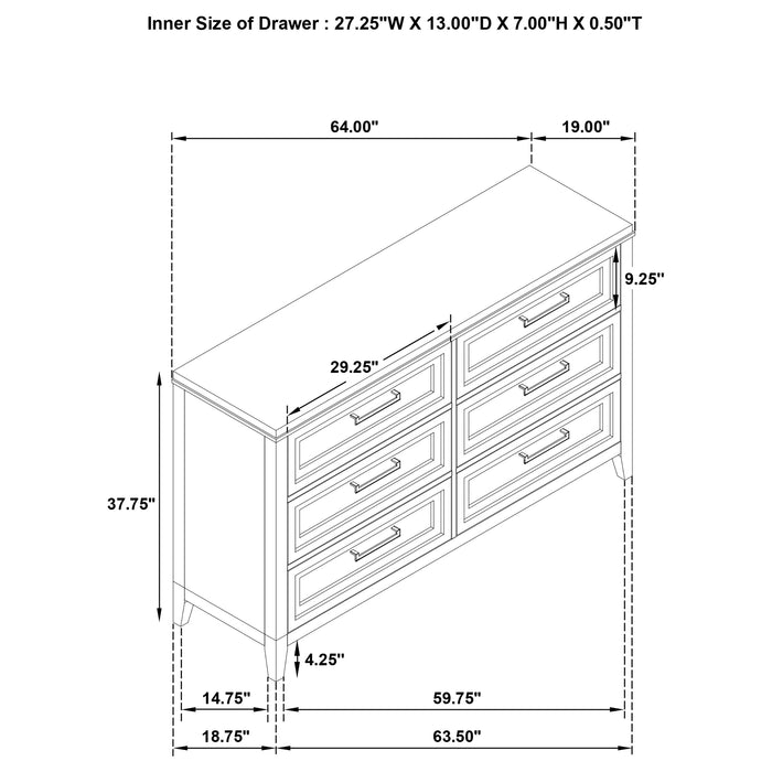 Marielle 4 Pc Bedroom Set - Imperial Furniture (Las Vegas, NV) - Multi Location