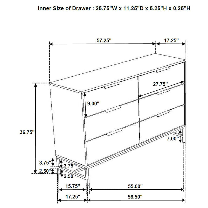 Sonora 4 Pc Bedroom Set - Imperial Furniture (Las Vegas, NV) - Multi Location