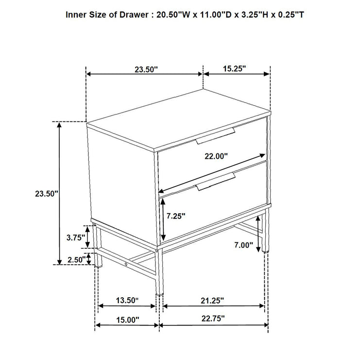 Sonora Nightstand - Imperial Furniture (Las Vegas, NV) - Multi Location