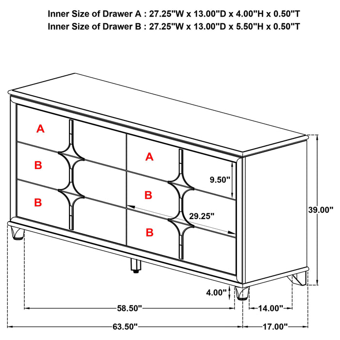 Olivia 4 & 5 Piece Bedroom Set E.King, Queen, & Cal.King - Imperial Furniture (Las Vegas, NV) - Multi Location