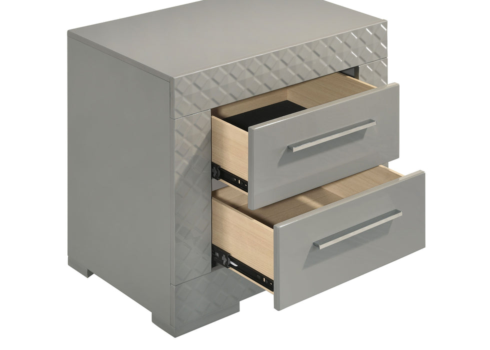 Ives 4 & 5 Piece Bedroom Set E.king & Queen White & Grey - Imperial Furniture (Las Vegas, NV) - Multi Location