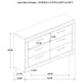 Ives 4 & 5 Piece Bedroom Set E.king & Queen White & Grey - Imperial Furniture (Las Vegas, NV) - Multi Location
