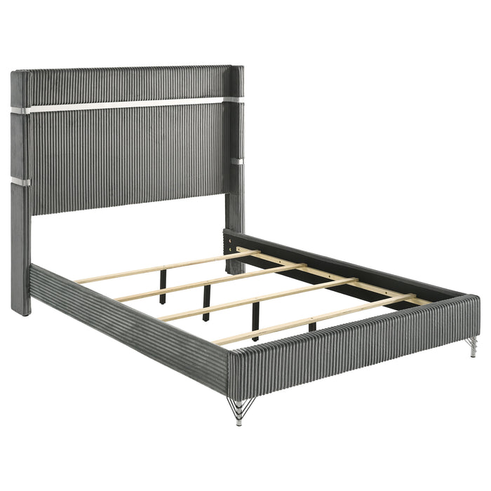 Lucia 4 & 5 Piece Bedroom Set King & Queen Beige & Grey - Imperial Furniture (Las Vegas, NV) - Multi Location