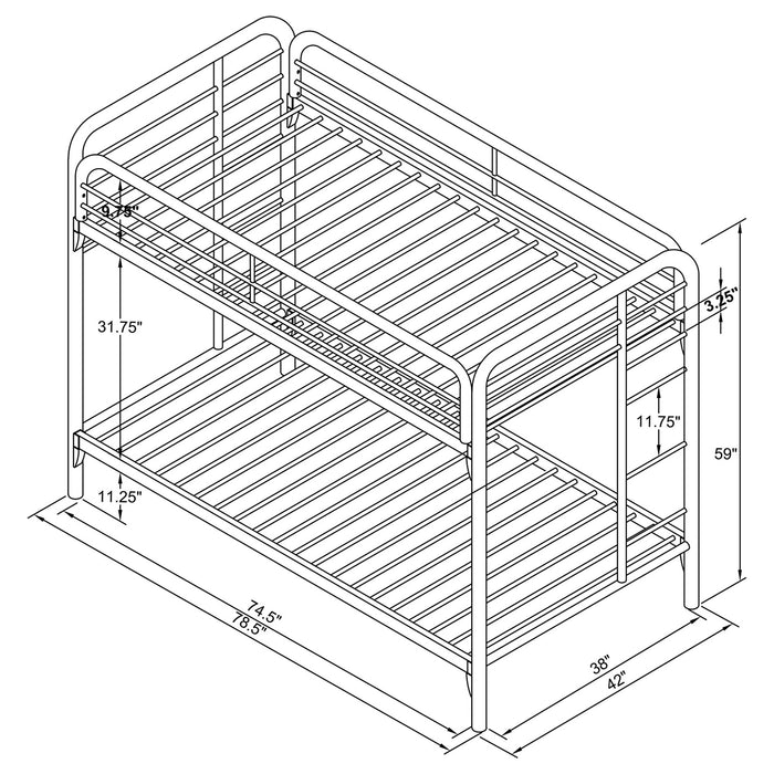 Morgan Bunk Beds - Imperial Furniture (Las Vegas, NV) - Multi Location