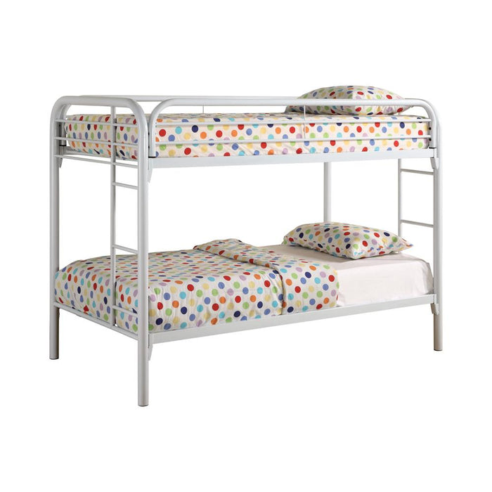 Morgan Twin Over Twin Bunk Bed Black & White - Imperial Furniture (Las Vegas, NV) - Multi Location