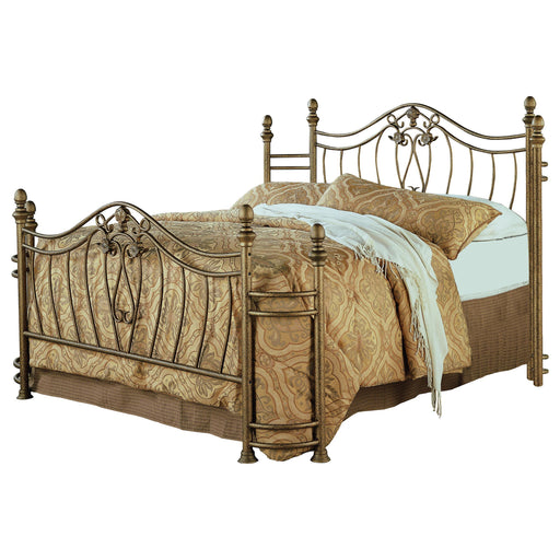 Sydney Eastern King & Queen Bed Antique Brushed Gold - Imperial Furniture (Las Vegas, NV) - Multi Location