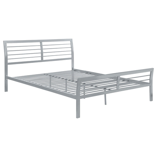 Cooper Queen Metal Bed Silver - Imperial Furniture (Las Vegas, NV) - Multi Location
