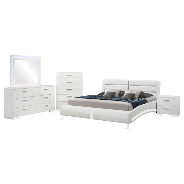 Jeremaine 5 Pc Bedroom Sets White - Imperial Furniture (Las Vegas, NV) - Multi Location