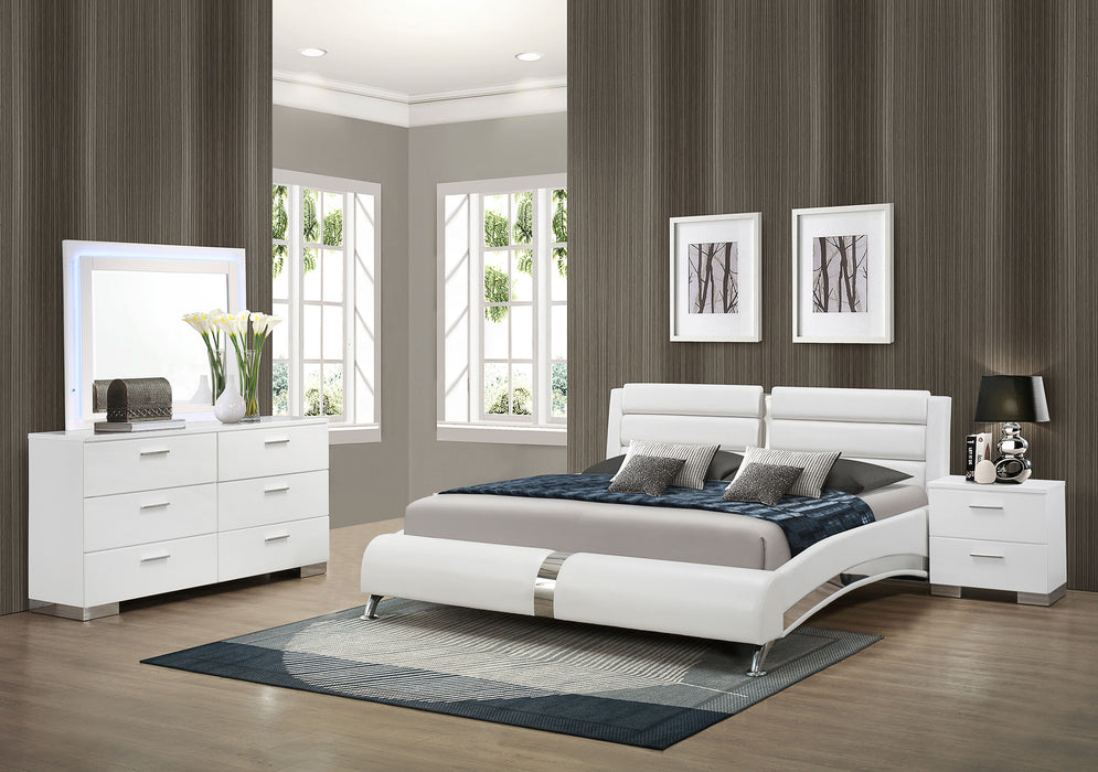 Jeremaine 5 Pc Bedroom Sets White - Imperial Furniture (Las Vegas, NV) - Multi Location