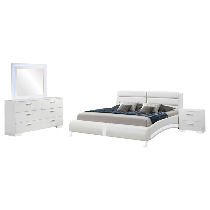 Jeremaine 5 Pc Bedroom Sets White - Imperial Furniture (Las Vegas, NV) - Multi Location