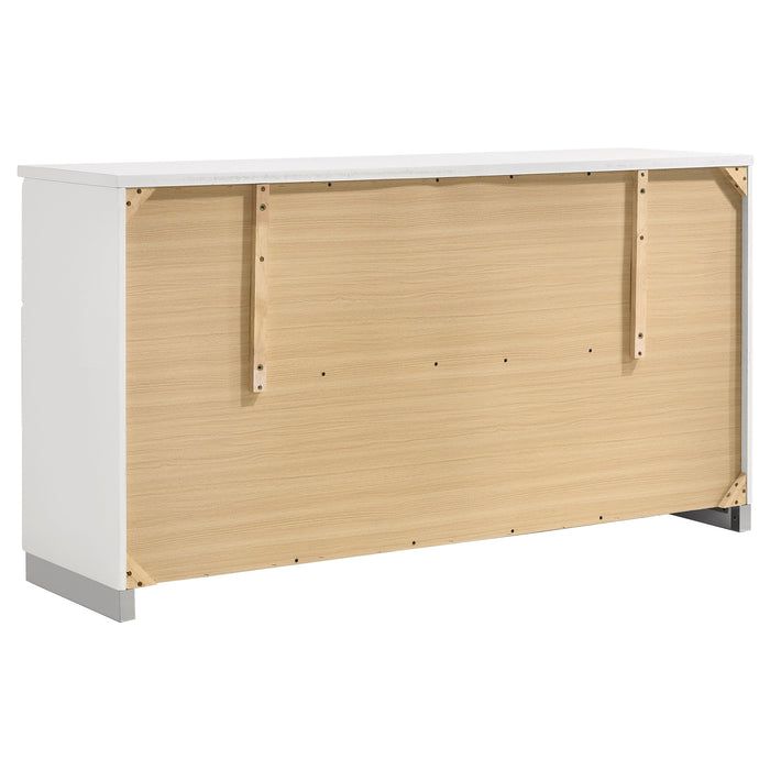 Jeremaine 5 Pc Bedroom Sets White - Imperial Furniture (Las Vegas, NV) - Multi Location