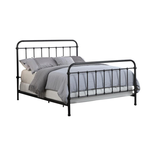 Livingston California King, E.King, & Queen Panel Metal Bed Dark Bronze - Imperial Furniture (Las Vegas, NV) - Multi Location