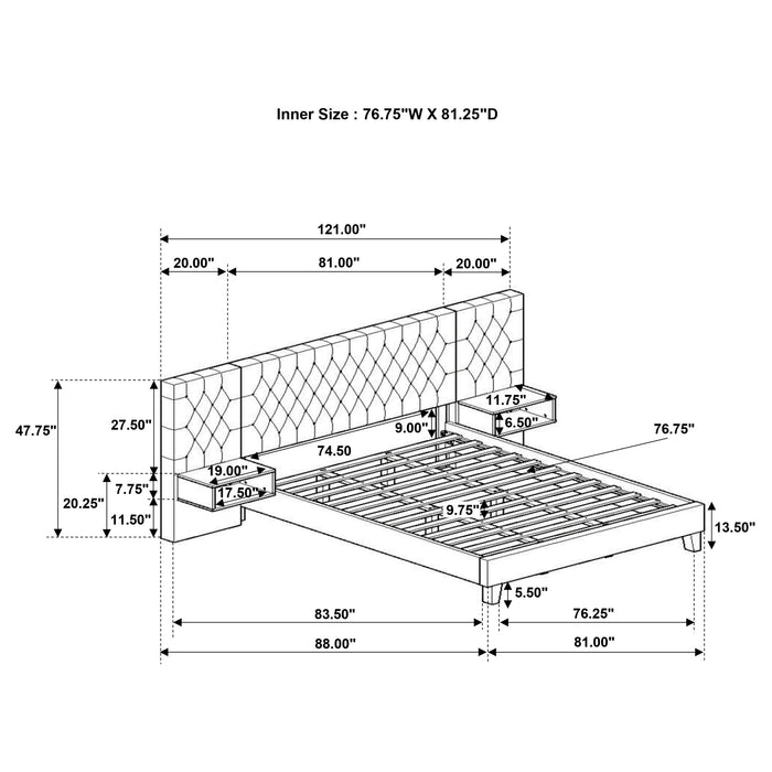 Marley Eastern King & Queen Bed - Imperial Furniture (Las Vegas, NV) - Multi Location