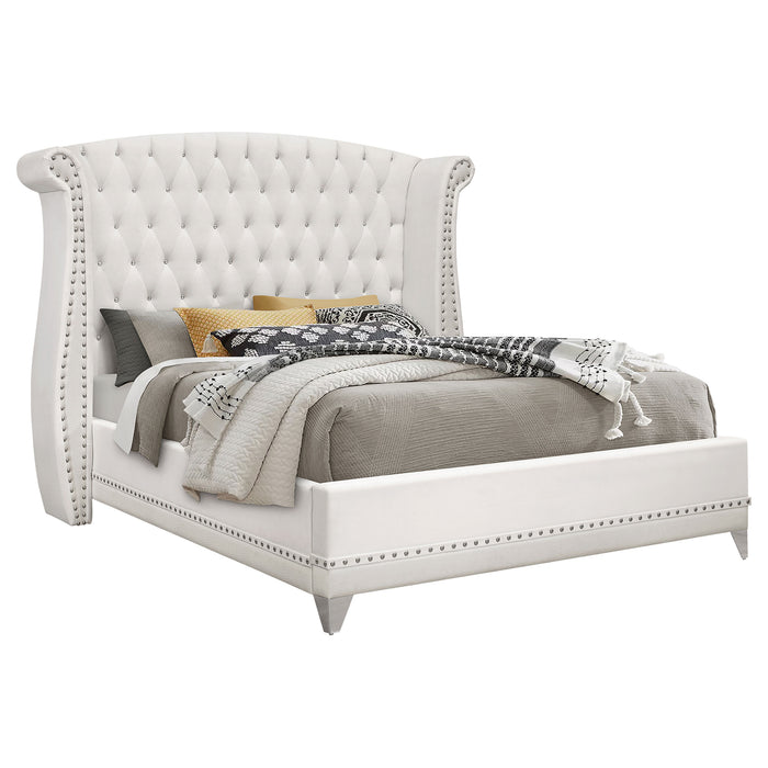 Barzini Bedroom Set White - Imperial Furniture (Las Vegas, NV) - Multi Location