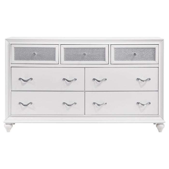 Barzini Bedroom Set White - Imperial Furniture (Las Vegas, NV) - Multi Location