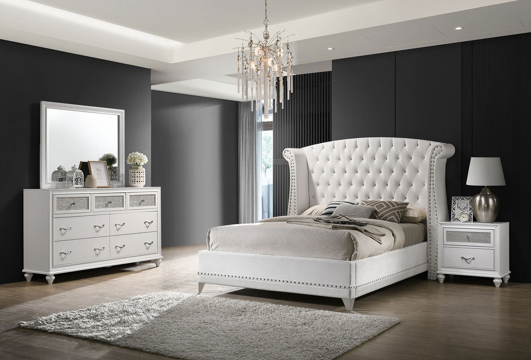 Barzini Bedroom Set White - Imperial Furniture (Las Vegas, NV) - Multi Location